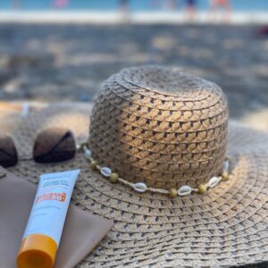 Wide-Brim Straw Sun Hat